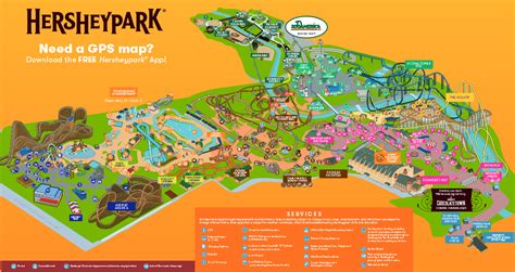 Printable Hershey Park Map