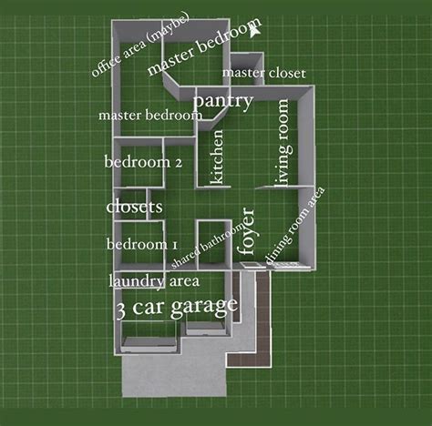 Bloxburg layout! | House layouts, Sims house design, Diy house plans