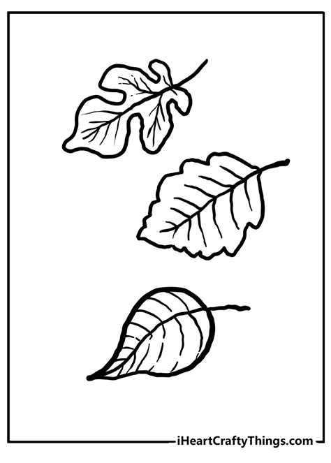 Fall Leaves Coloring Pages Printable