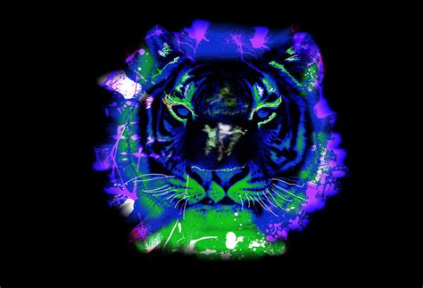 Neon Tiger Wallpaper - WallpaperSafari