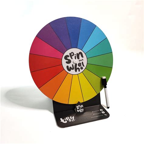 Dry-wipe Rainbow Spinning Wheel Game - Etsy Australia