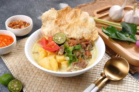 Premium Photo | Soto Betawi,Traditional beef and offal soup from Betawi, Jakarta.