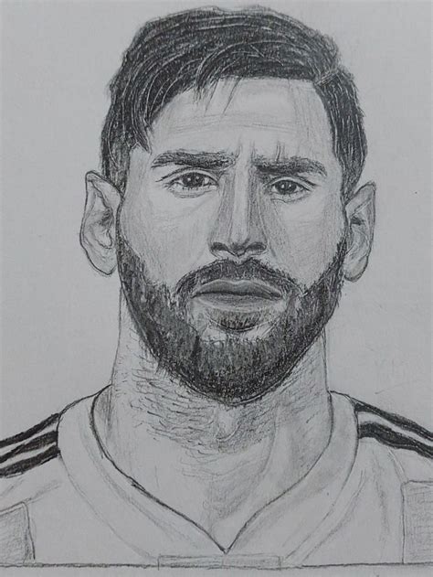 How to Draw Lionel Messi - Football Player⚽| Step-by-Step Drawing Tutorial | Football player ...