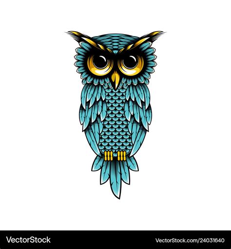 Owl logo design Royalty Free Vector Image - VectorStock