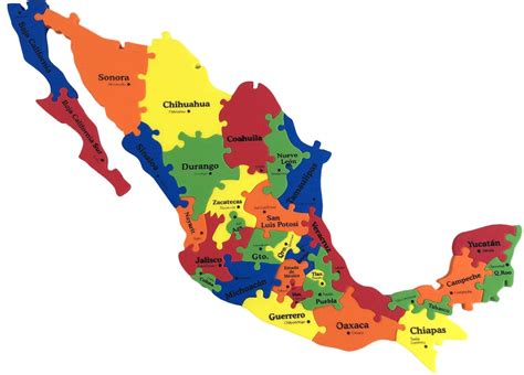 Mexico States And Capitals Map | Coastal Map World