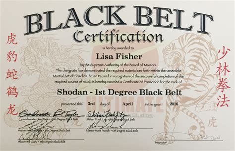 Best Of black belt certificate Black belt training & certification