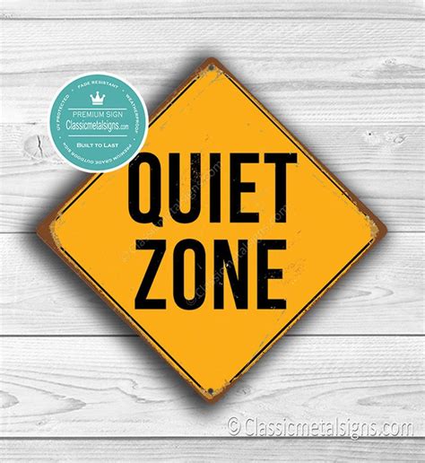 QUIET ZONE SIGN Quiet Signs Quiet Please Shh Quiet Sign - Etsy