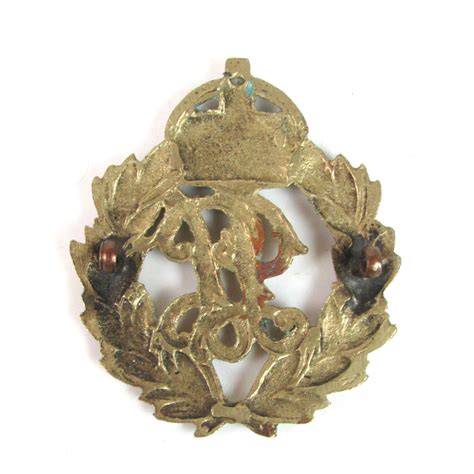 Indian Police Cast Cap Badge, King's Crown - Jeremy Tenniswood Militaria