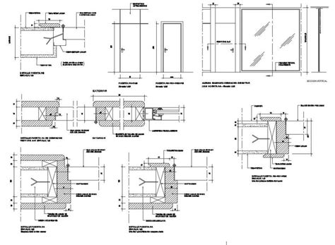 Aluminium Sliding Door Detail Dwg - Image to u