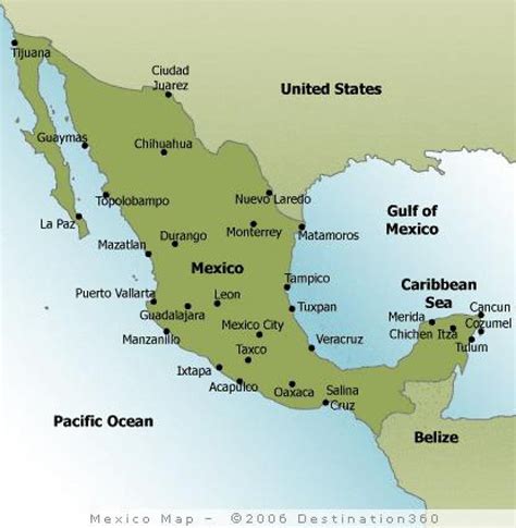 Map of Mexico beaches - Beaches in Mexico map (Central America - Americas)