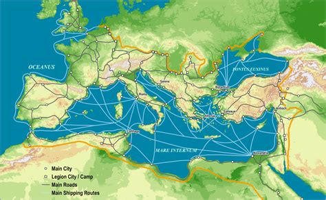 Infographic The Roman Empire S Roads In Transit Map Form - Bank2home.com