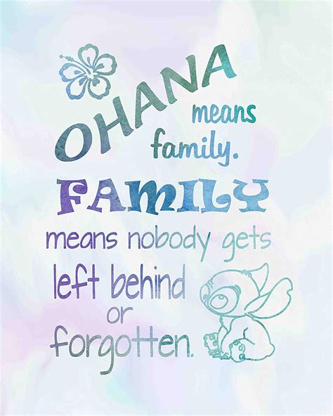 Lilo And Stitch Ohana Means Family Quote