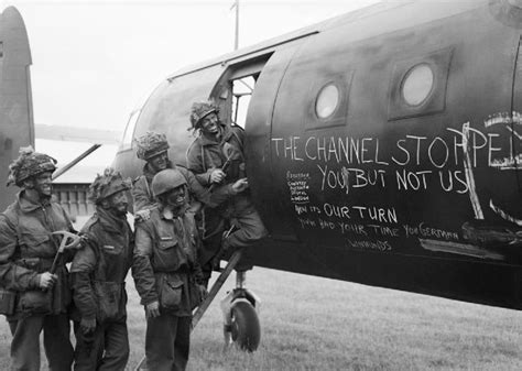 British Paratroopers Admire their Glider - Iconic D-Day photographs