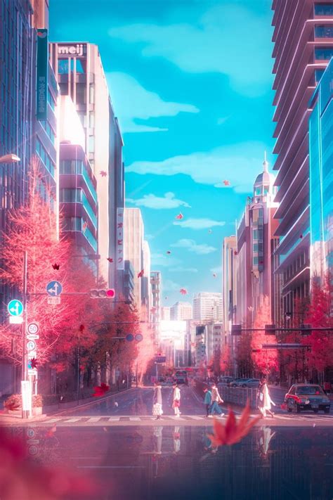 Aesthetic Red City - Novocom.top, Anime City Aesthetic HD phone ...