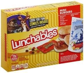 Lunchables Mini Burgers Lunch Combinations - 1 ea, Nutrition Information | Innit