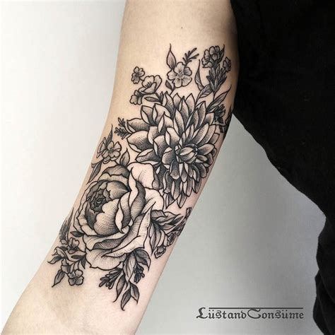 Black dahlia flower tattoo meaning | Icon