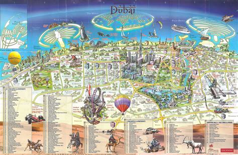 Dubai City Map Tourist