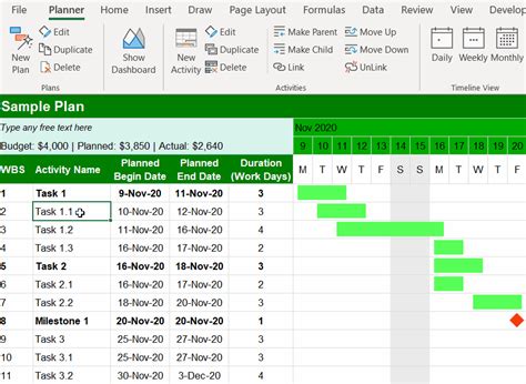 ProSpreadsheets – Free Gantt Chart Excel Template