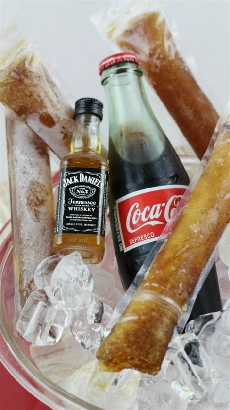 Jack and Coke Homemade Freeze Pops Recipe | A Magical Mess