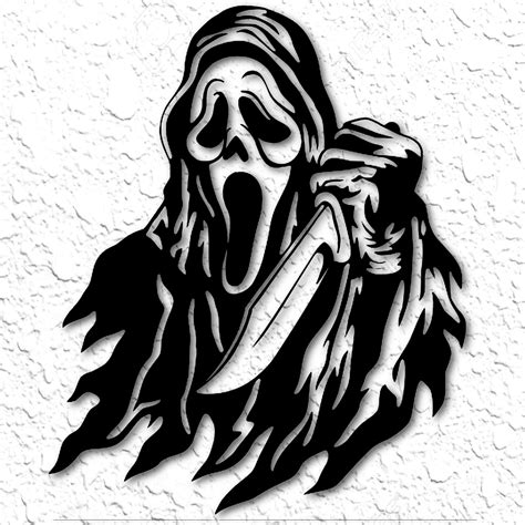 STL file Ghostface Scream Wall Art Scream Mask Wall Decor・3D printable model to download・Cults