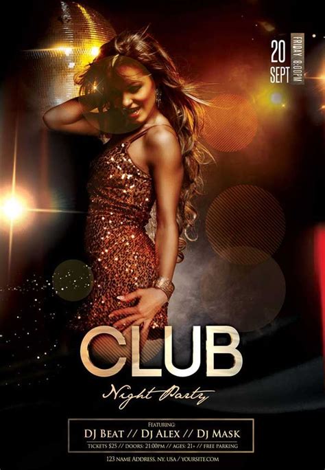 Club Night Free Party Flyer Template - https://freepsdflyer.com/club-night-free-party-flyer ...