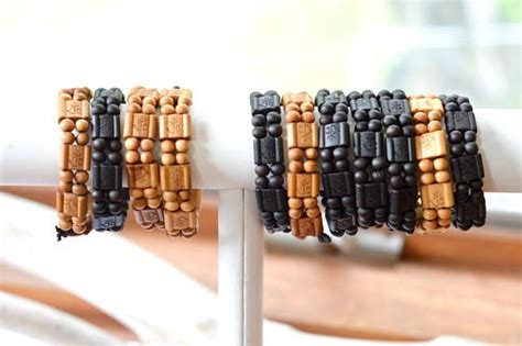 African Men Bracelet, Men stretch bracelet, Wood beaded bracelet men, Men jewelry, African jew ...