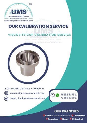 Viscosity Cup Calibration Service at ₹ 1000/instrument in Chennai | ID ...