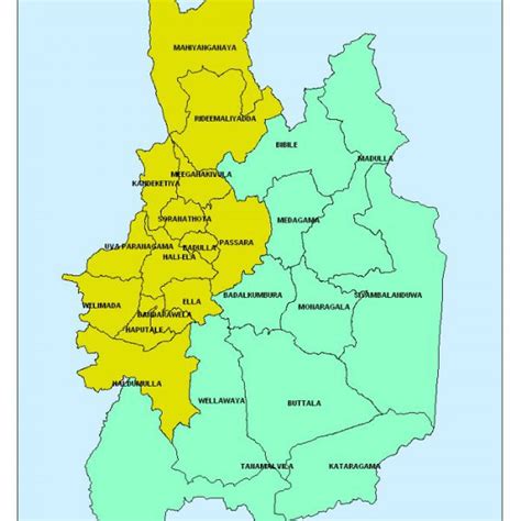 Uva Province Map – Uva Provincial Council – Official Web Portal