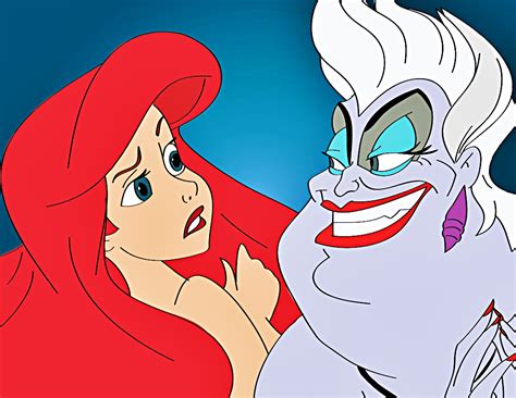 Walt Disney Fan Art - Princess Ariel & Ursula - Walt Disney Characters ...