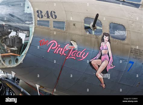 Toy Models & Kits Metal Sign 12" X 18" Pink Lady B-17 Airplane ...