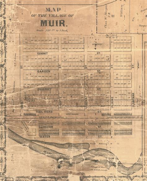 Muir, Michigan 1861 Old Town Map Custom Print - Ionia Co. - OLD MAPS