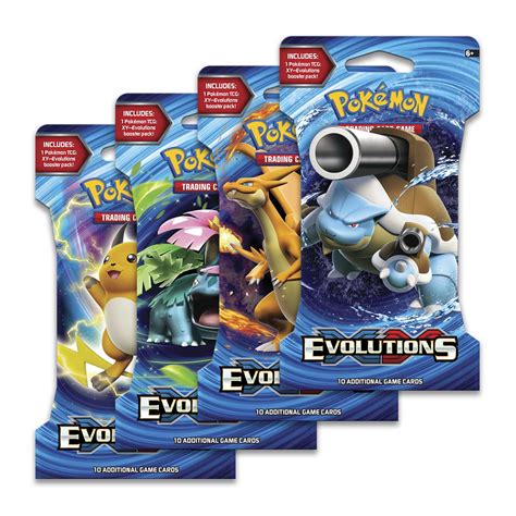 Pokémon TCG: XY-Evolutions Sleeved Booster Pack (10 cards) | Pokémon ...