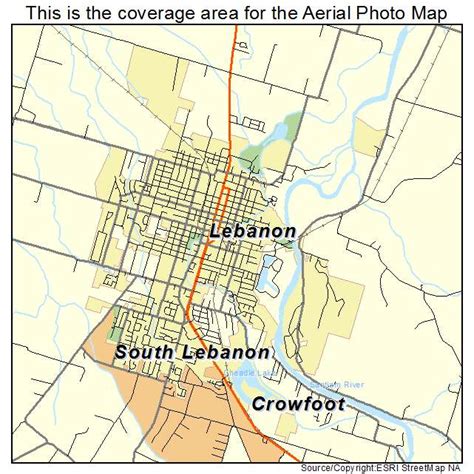 Aerial Photography Map of Lebanon, OR Oregon