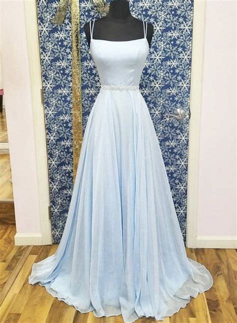 Simple Light Blue Prom Dresses Evening Dresses on Luulla