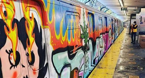 24 Train Cars Tagged In Subway Graffiti Makeover This Weekend - Gothamist