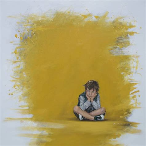 Lonely boy Painting by Sandra Hernandez | Saatchi Art