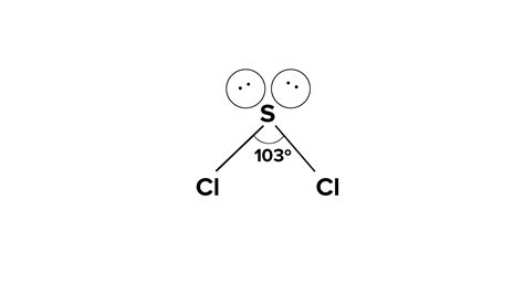 What is the bond angle of SCl2?