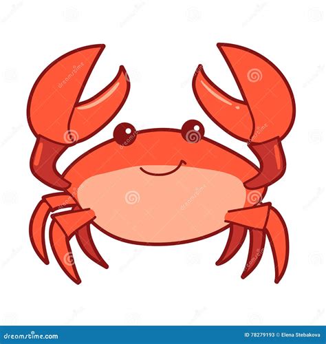 Red Crab Cartoon Vector | CartoonDealer.com #15131231