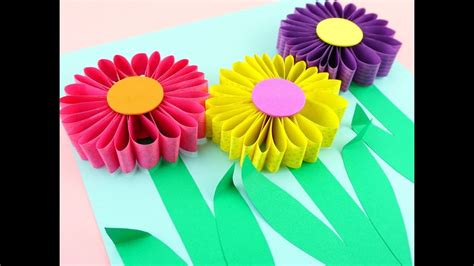 3D Paper Flowers Craft - YouTube