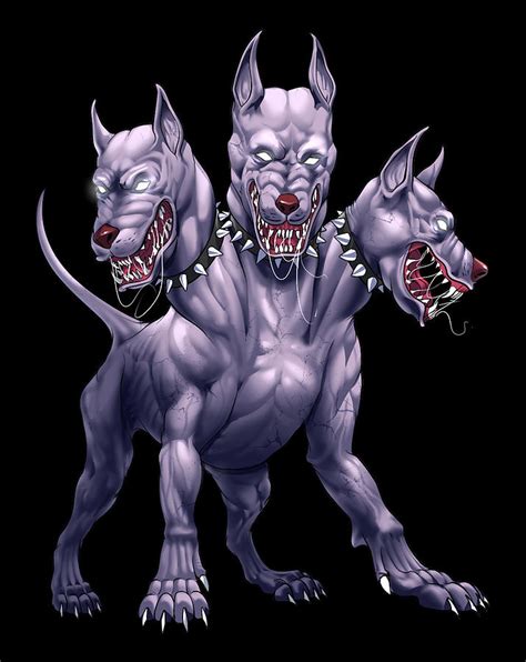 Greek Mythology Cerberus Digital Art by Nikolay Todorov - Pixels