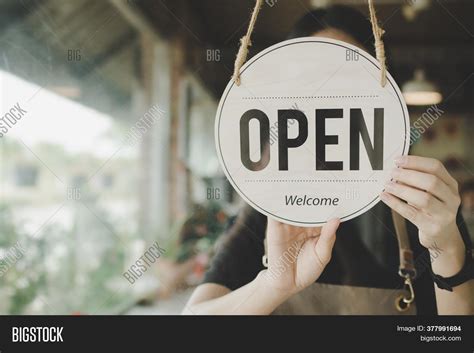 Welcome. Open. Barista Image & Photo (Free Trial) | Bigstock