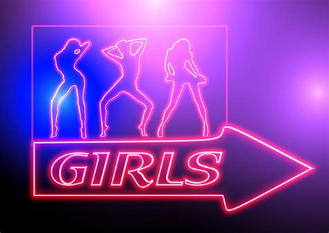 Neon sign at night club free image download