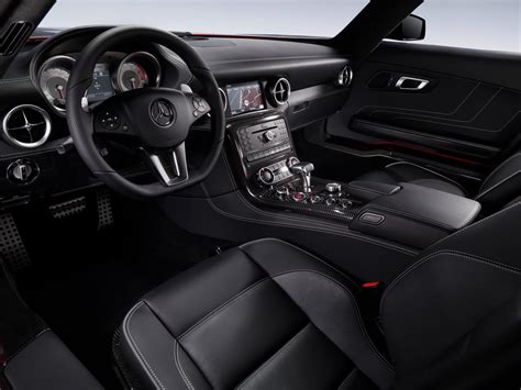 The interior of the Mercedes-Benz SLS AMG