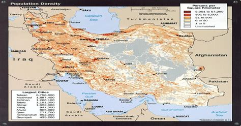 Iran population density[1056x1067] : ImagesOfIran