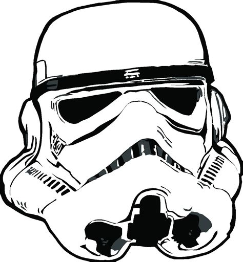 Free Stormtrooper Helmet Coloring Page, Download Free Stormtrooper ...