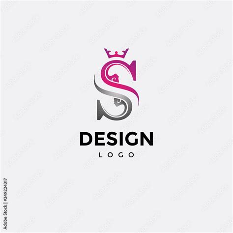 Vector logo design, beauty and initials s Stock Vector | Adobe Stock