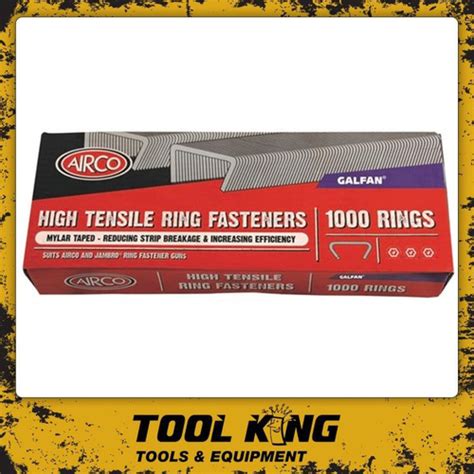 1,000pc AIRCO 19mm High Tensile Ring Fasteners - Robson's Tool King Store