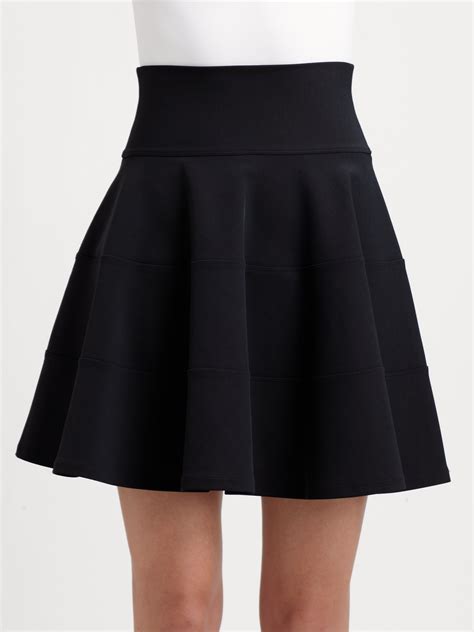 Robert Rodriguez Fit Flare Skirt in Black | Lyst