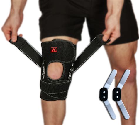 Hinged Knee Brace Support with X-Strap - Maximum Support & Flexibility – Athledict