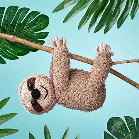 Lazy Daze Sloth toy knitting pattern